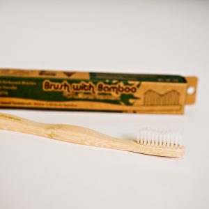 Brush with Bamboo Standard Soft Organic Plant-Based Toothbrush - Zero Waste Shop Winnipeg