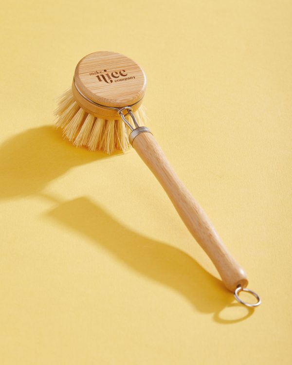 Natural Dish Brush with Replacement Head by Make Nice Co. - Zero Waste Shop Winnipeg