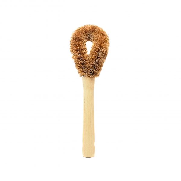 Scouring Brush with Beech Wood Handle and Coconut Bristles - Zero Waste Shop Winnipeg