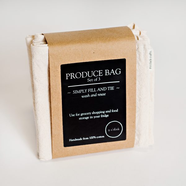 Cotton Bento Bag Set by 8 o'clock Linens - Zero Waste Shop Winnipeg