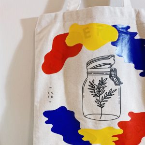 Colorful Upcycled Tote Bag - Zero Waste Shop Winnipeg