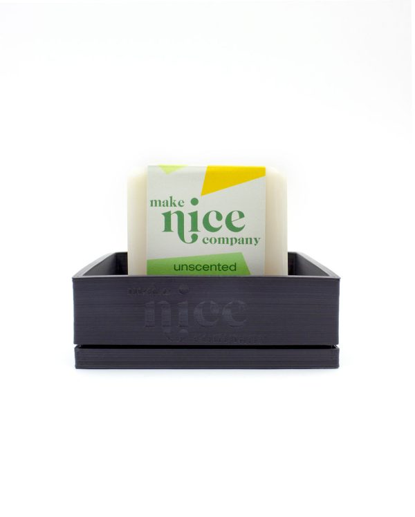 Gray Soap Tray by Make Nice Co. - Zero Waste Shop Winnipeg