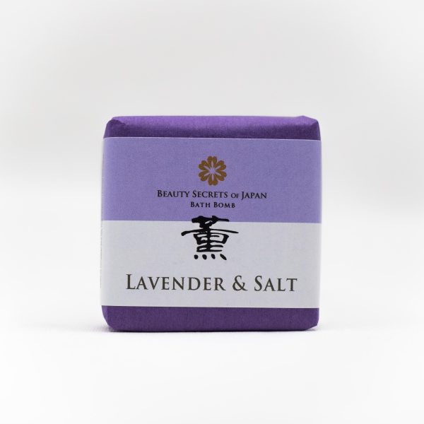 Beauty Secrets of Japan Lavender & Salt Bath Bomb - Zero Waste Shop Winnipeg