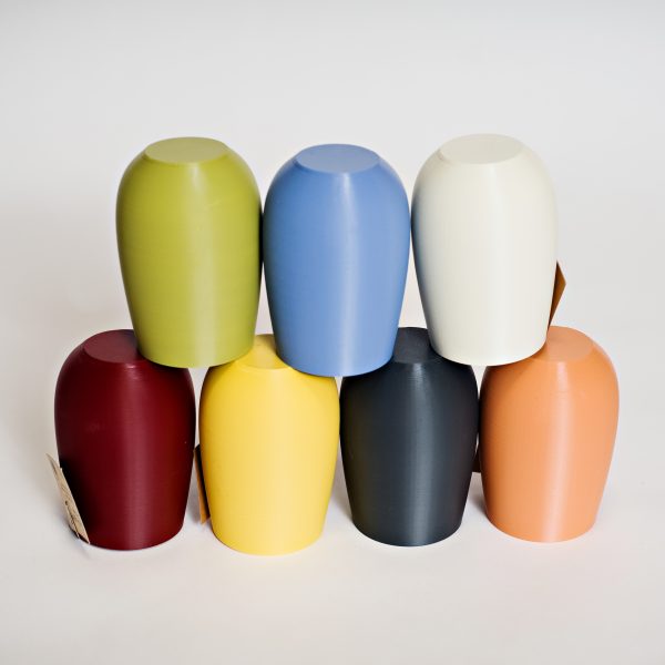 100% Recycled 3D printed plastic stemless wine glasses by The Rogerie - Zero Waste Shop Winnipeg